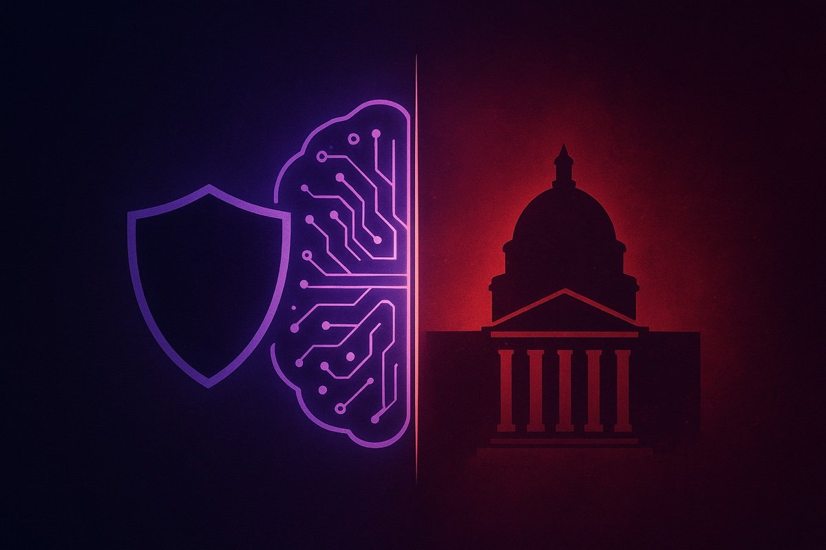 AI biztonság és kormányzati konfliktus illusztrációja &mdash; Anthropic vs Pentagon