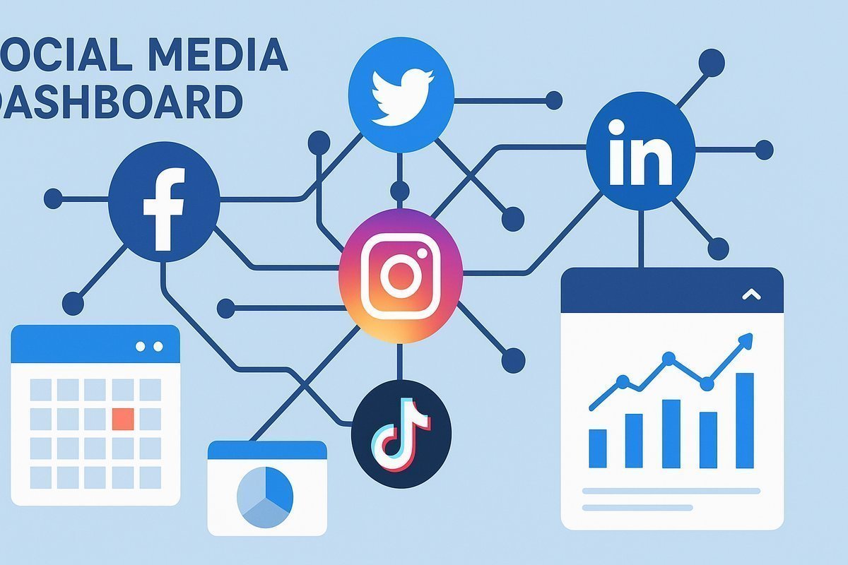 Teljes AI social media rendszer: Tartalom, ütemezés, elemzés